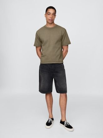 Camiseta corta de peso pesado para adultos