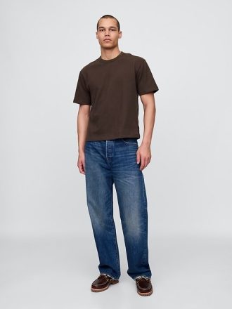 Camiseta corta de peso pesado para adultos