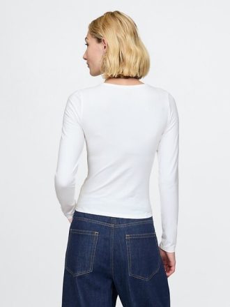 Camiseta corta moderna de jersey compacto