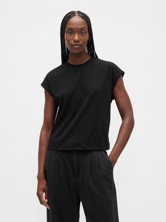 Camiseta corta relajada de algodón Supima®