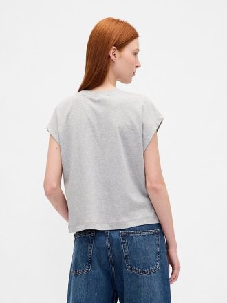 Camiseta corta relajada de algodón Supima®