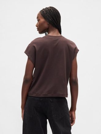 Camiseta corta relajada de algodón Supima®
