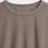 Camiseta corta vintage suave y pesada de algodón orgánico Camiseta corta vintage suave y pesada de algodón orgánico