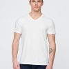 Camiseta de algodón con cuello en V Camiseta de algodón con cuello en V