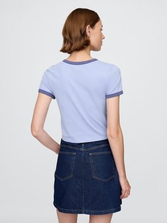 Camiseta de algodón con logotipo para bebé