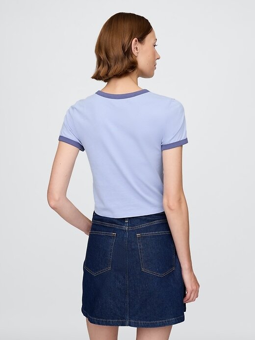Camiseta de algodón con logotipo para bebé Camiseta de algodón con logotipo para bebé