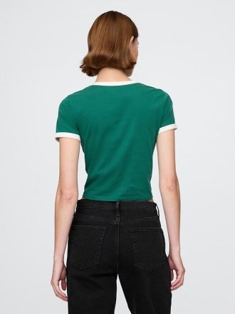Camiseta de algodón con logotipo para bebé