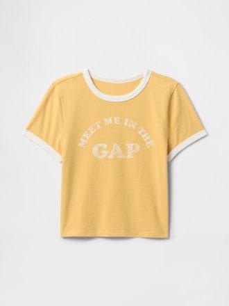 Camiseta de algodón con logotipo para bebé