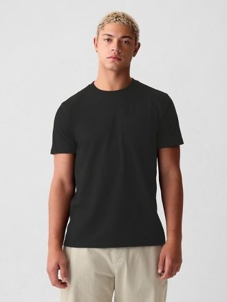 Camiseta de algodón orgánico con bolsillo para adultos