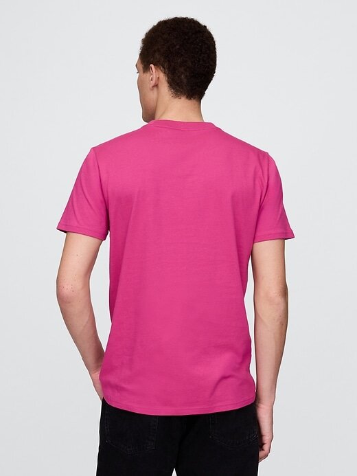 Camiseta de algodón orgánico con bolsillo para adultos Camiseta de algodón orgánico con bolsillo para adultos