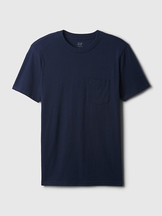 Camiseta de algodón orgánico con bolsillo para adultos Camiseta de algodón orgánico con bolsillo para adultos