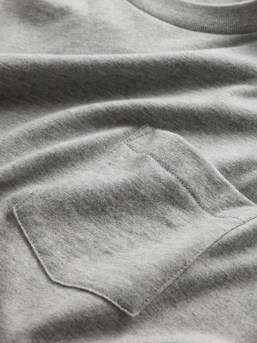 Camiseta de algodón orgánico con bolsillo para adultos Camiseta de algodón orgánico con bolsillo para adultos