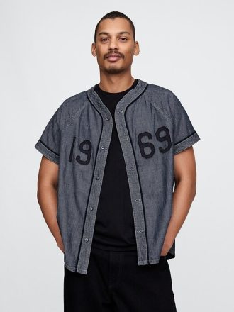 Camiseta de béisbol con el logotipo de Denim 1969