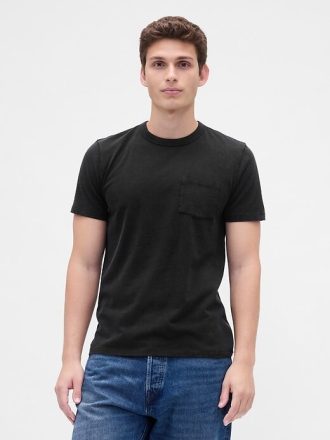 Camiseta de bolsillo de algodón orgánico