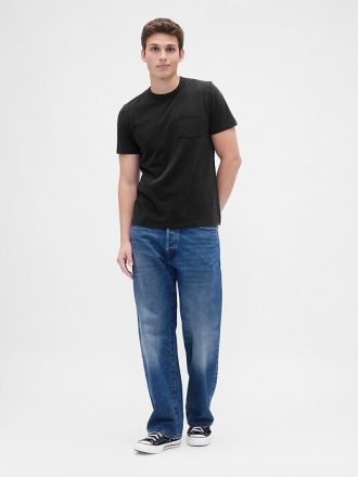 Camiseta de bolsillo de algodón orgánico