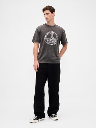 Camiseta de calavera de Gap × Disney de Tim Burton, Pesadilla antes de Navidad