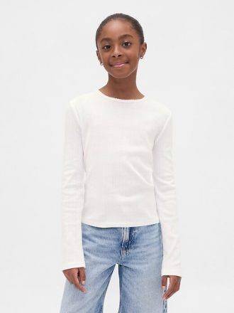 Camiseta de canalé para niños