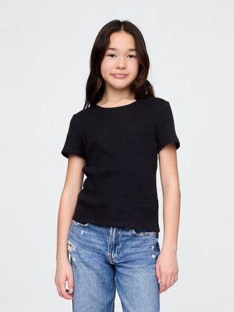 Camiseta de canalé para niños