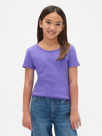 Camiseta de canalé para niños