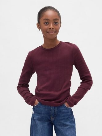 Camiseta de canalé para niños