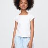 Camiseta de cuello cuadrado para niños Camiseta de cuello cuadrado para niños
