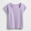Camiseta de cuello cuadrado para niños Camiseta de cuello cuadrado para niños
