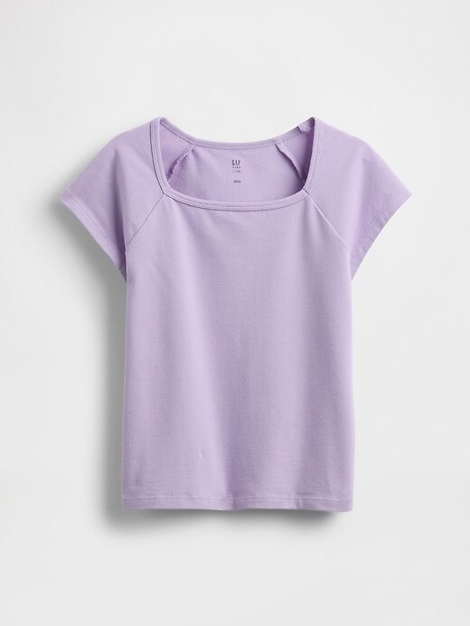Camiseta de cuello cuadrado para niños Camiseta de cuello cuadrado para niños