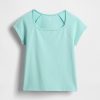 Camiseta de cuello cuadrado para niños Camiseta de cuello cuadrado para niños