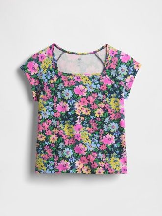 Camiseta de cuello cuadrado para niños