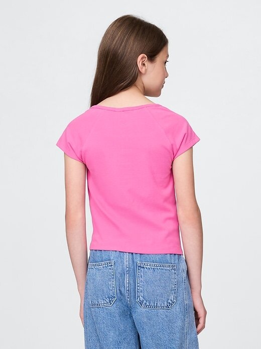 Camiseta de cuello cuadrado para niños Camiseta de cuello cuadrado para niños