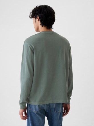 Camiseta de cuello redondo de peso pesado