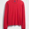 Camiseta de cuello redondo Waffle