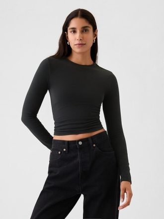 Camiseta de jersey de punto cerrado