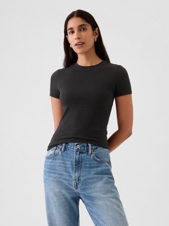 Camiseta de jersey de punto cerrado