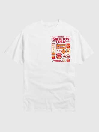Camiseta de manga corta con el logotipo de la tripulación de esqueletos de Star Wars