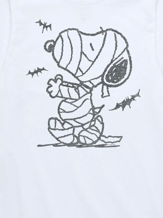 Camiseta de manga corta para niños pequeños con Snoopy, momia y murciélagos de Peanuts