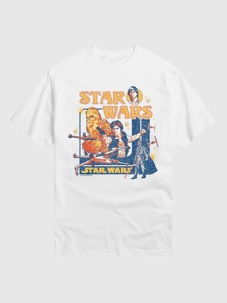 Camiseta de manga corta retro de Star Wars