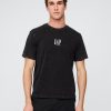 Camiseta de peso pesado con logotipo relajado Camiseta de peso pesado con logotipo relajado
