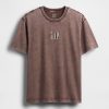 Camiseta de peso pesado con logotipo relajado Camiseta de peso pesado con logotipo relajado
