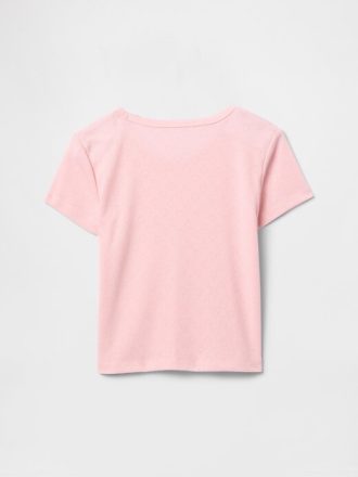 Camiseta de pijama infantil de punto pointelle reciclado