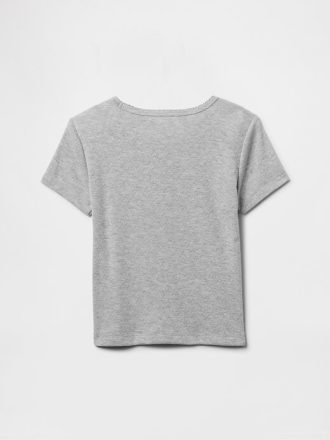 Camiseta de pijama infantil de punto pointelle reciclado