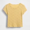 Camiseta de punto acanalado para bebés y niños pequeños