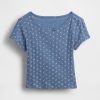 Camiseta de punto acanalado para bebés y niños pequeños