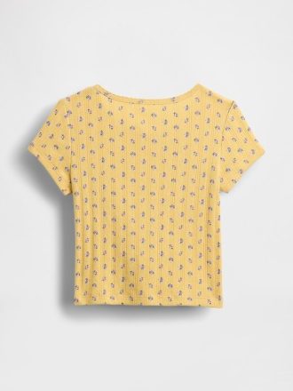 Camiseta de punto acanalado para bebés y niños pequeños