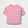Camiseta de rayas relajadas para bebés y niños pequeños