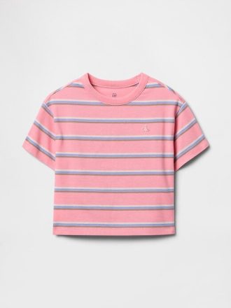 Camiseta de rayas relajadas para bebés y niños pequeños