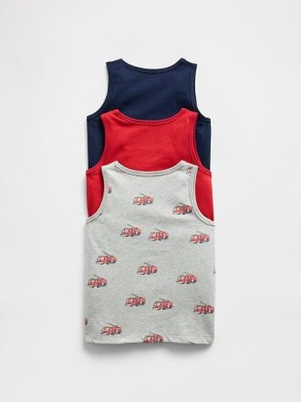 Camiseta de tirantes con bolsillos para bebés y niños pequeños (paquete de 3)