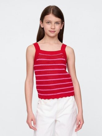 Camiseta de tirantes de crochet para niños