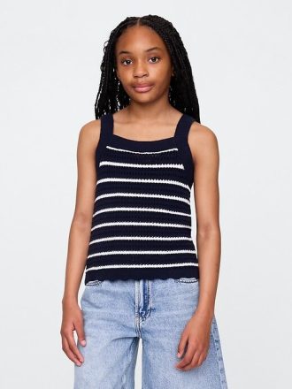 Camiseta de tirantes de crochet para niños