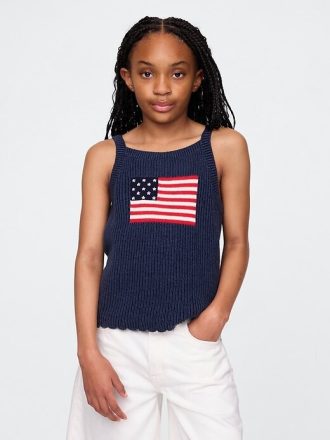 Camiseta de tirantes de crochet para niños